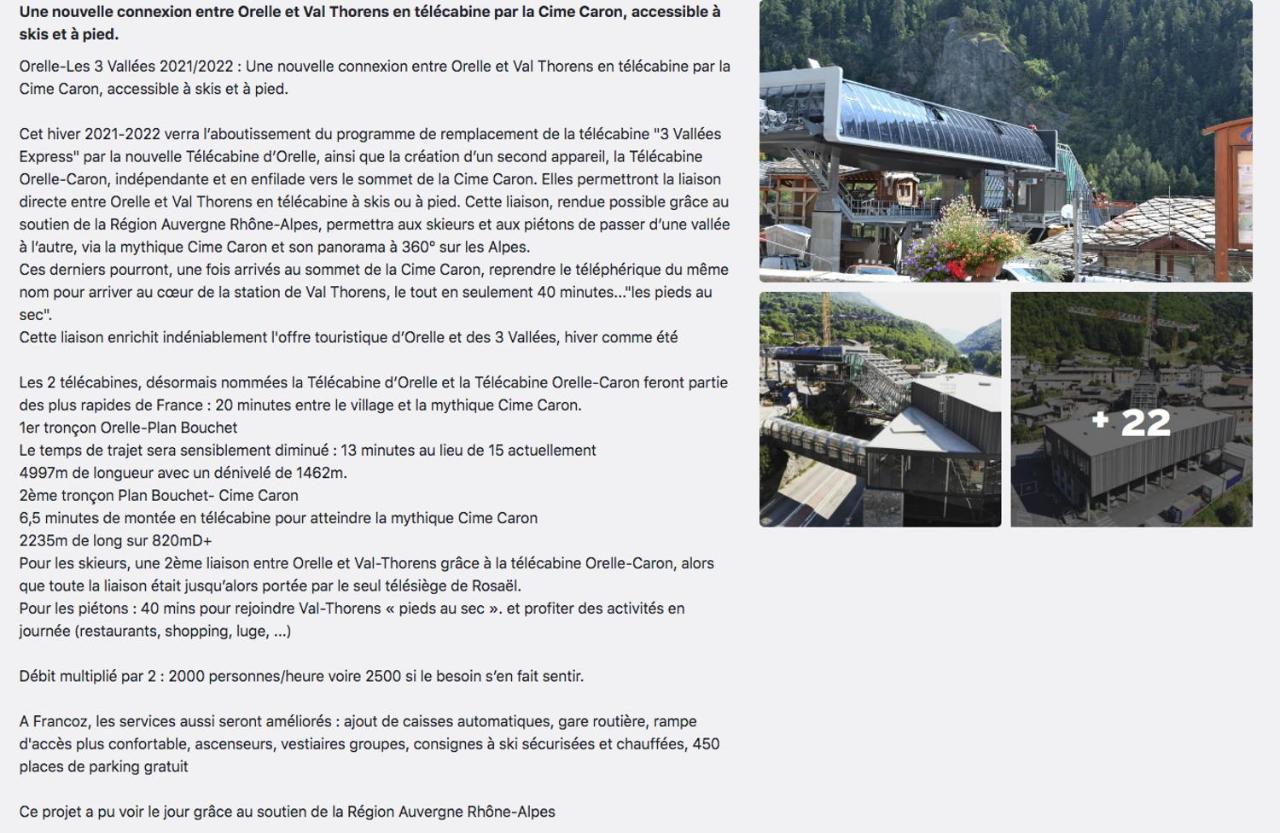 Appartement Orelle Val-Thorens Avec Spa Ngoại thất bức ảnh